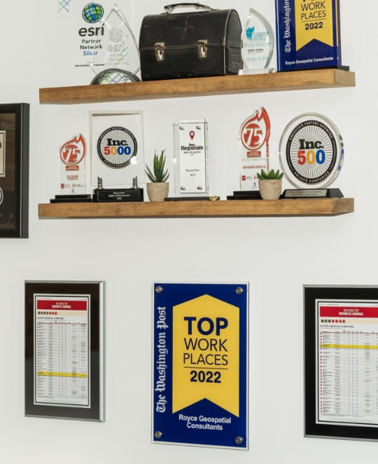 Shelf of awards